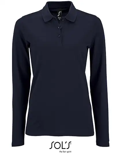 Ansicht 5 – Women´s Long-Sleeve Piqué Polo Shirt Perfect (L02083)