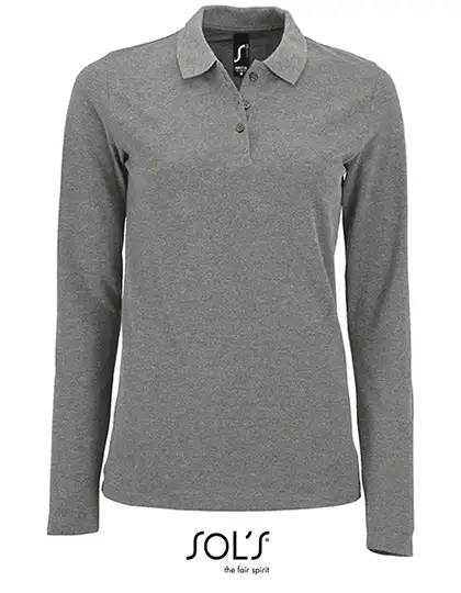 Ansicht 1 – Women´s Long-Sleeve Piqué Polo Shirt Perfect (L02083)