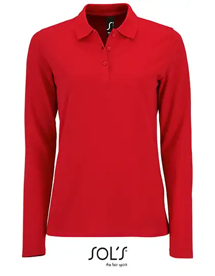 Ansicht 9 – Women´s Long-Sleeve Piqué Polo Shirt Perfect (L02083)