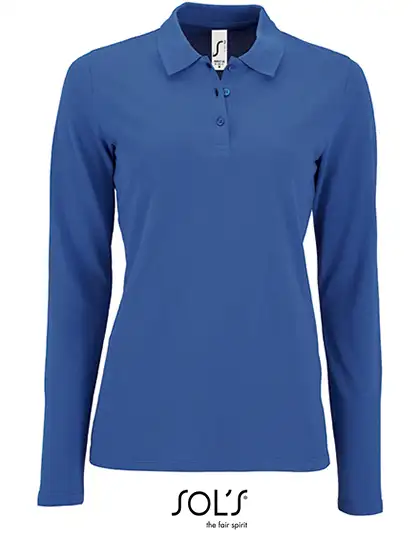 Ansicht 7 – Women´s Long-Sleeve Piqué Polo Shirt Perfect (L02083)