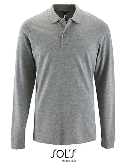 Ansicht 7 – Men´s Long-Sleeve Piqué Polo Shirt Perfect (L02087)