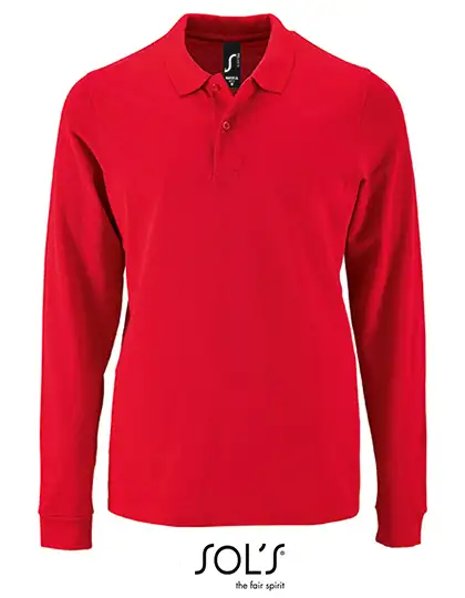 Ansicht 8 – Men´s Long-Sleeve Piqué Polo Shirt Perfect (L02087)