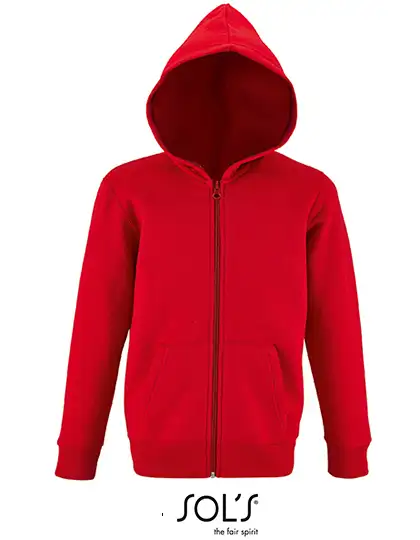 Ansicht 3 – Kids´ Zip Hoodie Stone (L02092)