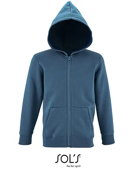 Ansicht 2 – Kids´ Zip Hoodie Stone (L02092)