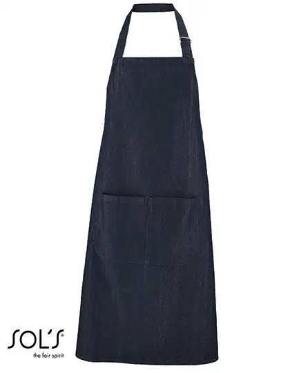 Ansicht 1 – Denim Bib Apron Grant With Pocket (L02104)
