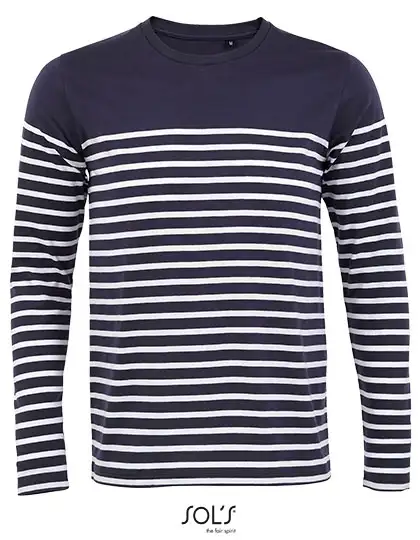 Ansicht 1 – Men´s Long Sleeve Striped T-Shirt Matelot (L03099)