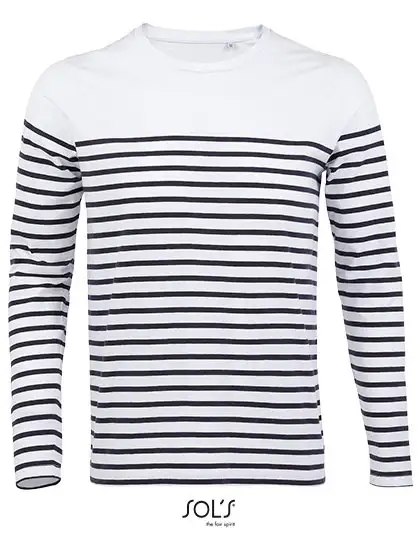 Ansicht 2 – Men´s Long Sleeve Striped T-Shirt Matelot (L03099)