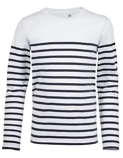 Ansicht 1 – Kids´ Long Sleeve Striped T-Shirt Matelot (L03101)