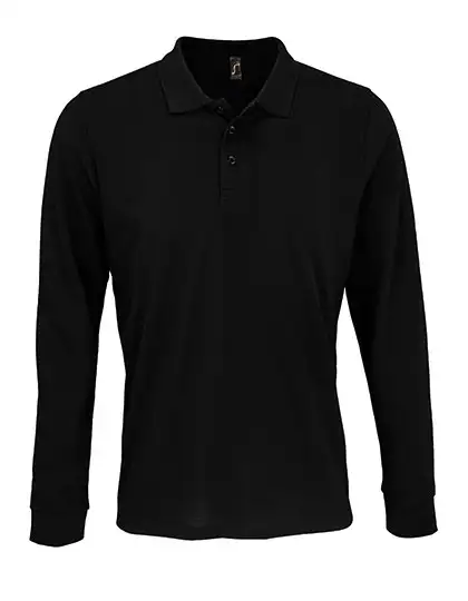 Ansicht 5 – Unisex Long Sleeve Polycotton Polo Shirt (L03983)