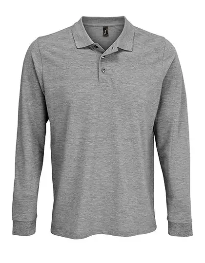 Ansicht 1 – Unisex Long Sleeve Polycotton Polo Shirt (L03983)