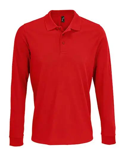Ansicht 6 – Unisex Long Sleeve Polycotton Polo Shirt (L03983)