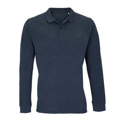 Ansicht 3 – Unisex Long Sleeve Polo Shirt Planet (L04241)