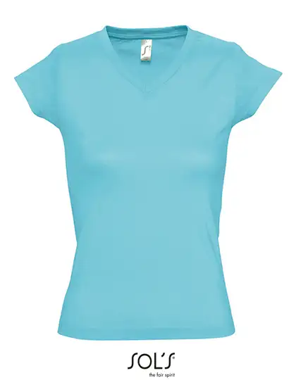 Ansicht 12 – Women´s V-Neck-T-Shirt Moon (L156)
