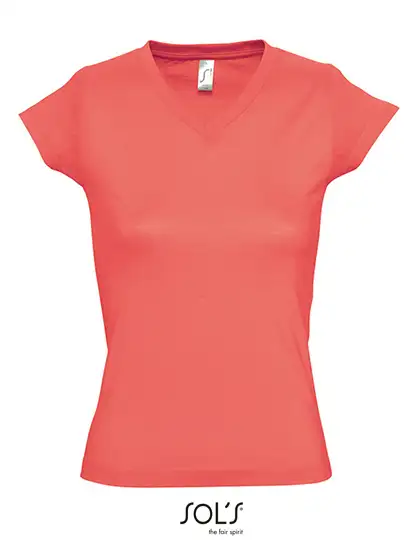 Ansicht 9 – Women´s V-Neck-T-Shirt Moon (L156)