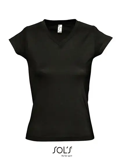 Ansicht 3 – Women´s V-Neck-T-Shirt Moon (L156)