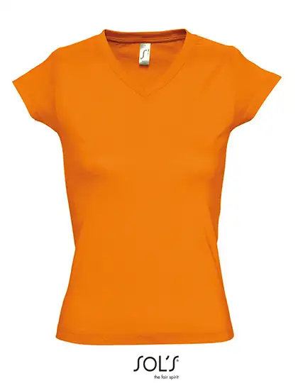Ansicht 6 – Women´s V-Neck-T-Shirt Moon (L156)