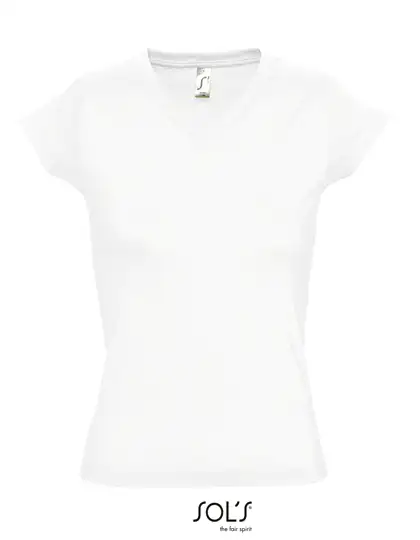 Ansicht 11 – Women´s V-Neck-T-Shirt Moon (L156)