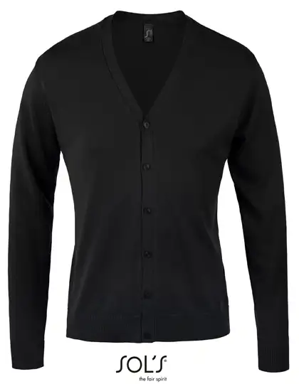 Ansicht 1 – Men´s Golden V-Neck Knitted Cardigan (L418)