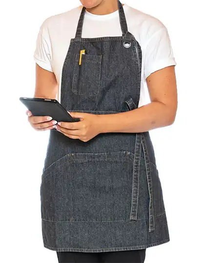 Ansicht 1 – Utility Apron Bib Washed Denim (LF116)