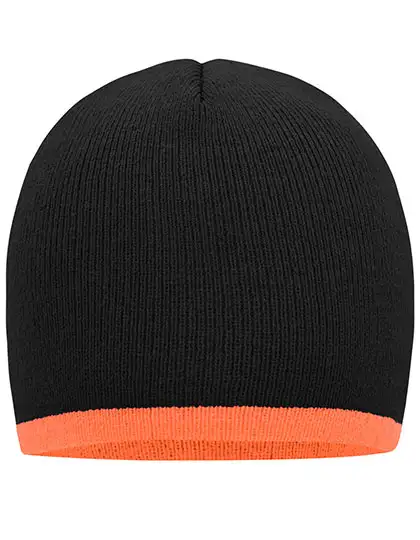 Ansicht 1 – Beanie With Contrasting Border (MB7584)