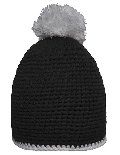 Ansicht 9 – Pompon Hat With Contrast Stripe (MB7964)