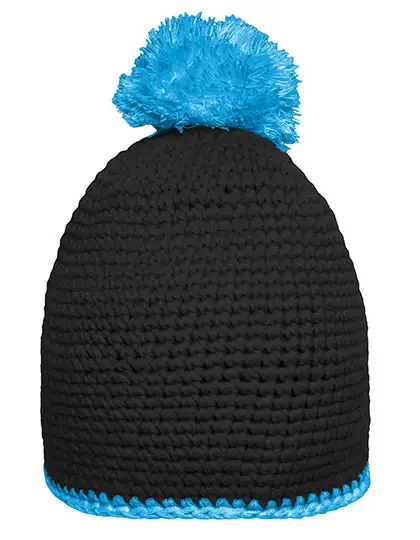 Ansicht 3 – Pompon Hat With Contrast Stripe (MB7964)