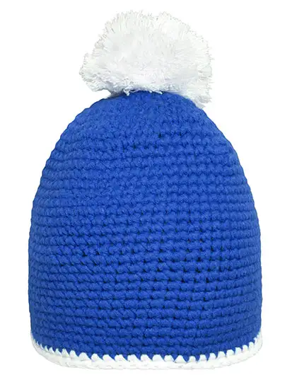 Ansicht 4 – Pompon Hat With Contrast Stripe (MB7964)