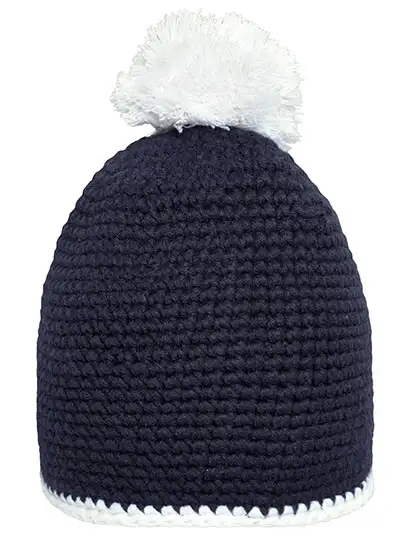 Ansicht 10 – Pompon Hat With Contrast Stripe (MB7964)