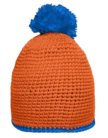 Ansicht 8 – Pompon Hat With Contrast Stripe (MB7964)
