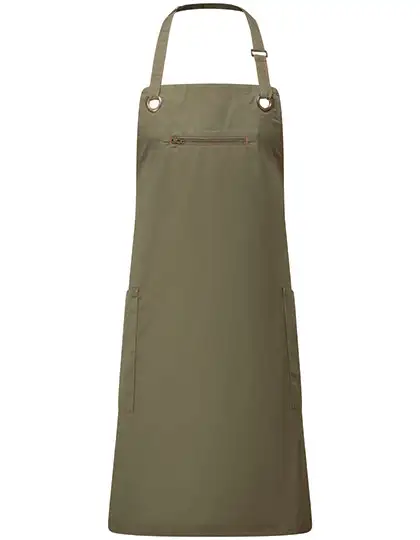 Ansicht 4 – 'Barley' Contrast Stitch Sustainable Bib Apron (PW121)
