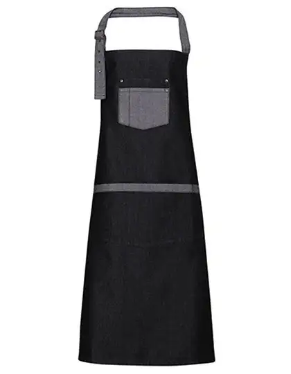 Ansicht 2 – Domain Contrast Denim Bib Apron (PW127)