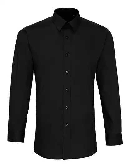 Ansicht 1 – Men´s Long Sleeve Fitted Poplin Shirt (PW204)