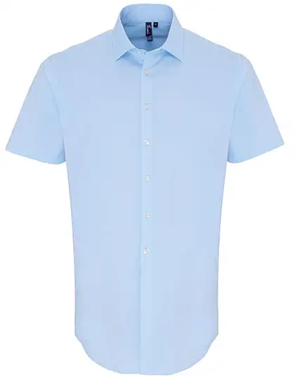Ansicht 4 – Men´s Stretch Fit Poplin Short Sleeve Cotton Shirt (PW246)