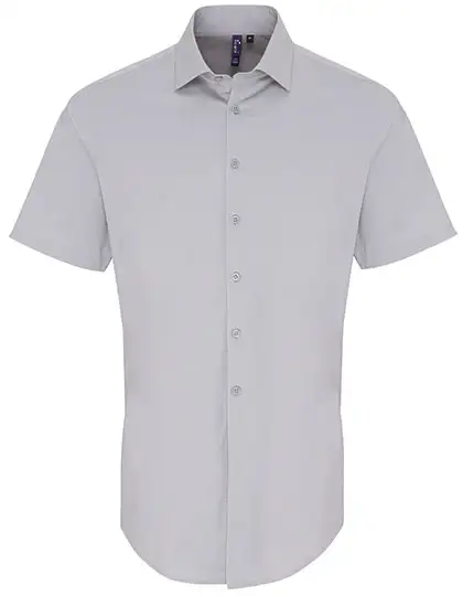 Ansicht 3 – Men´s Stretch Fit Poplin Short Sleeve Cotton Shirt (PW246)
