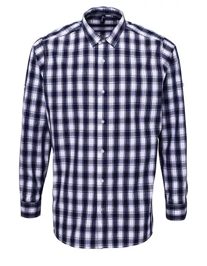 Ansicht 2 – Men´s Mulligan Check Cotton Long Sleeve Shirt (PW250)