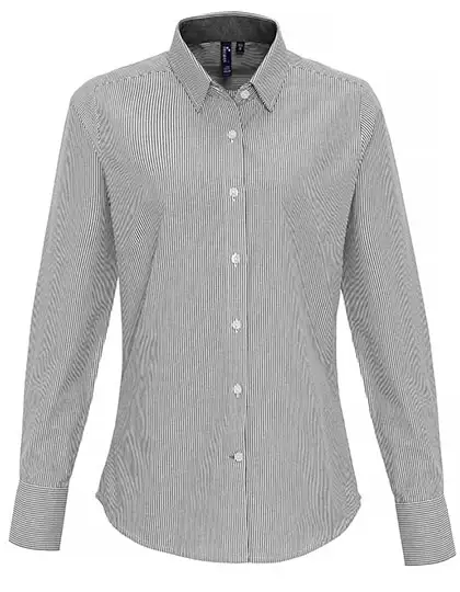 Ansicht 3 – Women´s Cotton Rich Oxford Stripes Shirt (PW338)