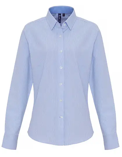 Ansicht 1 – Women´s Cotton Rich Oxford Stripes Shirt (PW338)