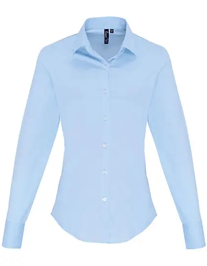 Ansicht 4 – Women´s Stretch Fit Poplin Long Sleeve Cotton Shirt (PW344)