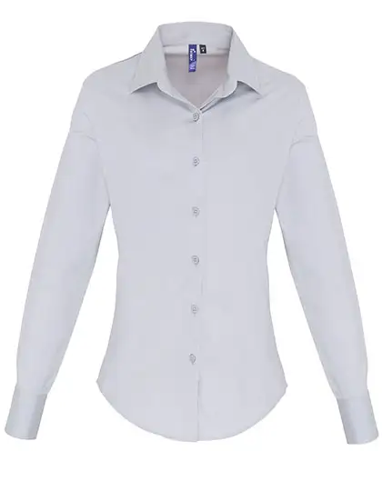 Ansicht 3 – Women´s Stretch Fit Poplin Long Sleeve Cotton Shirt (PW344)