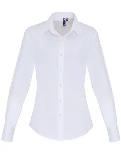 Ansicht 2 – Women´s Stretch Fit Poplin Long Sleeve Cotton Shirt (PW344)