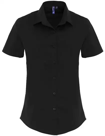 Ansicht 1 – Women´s Stretch Fit Poplin Short Sleeve Cotton Shirt (PW346)