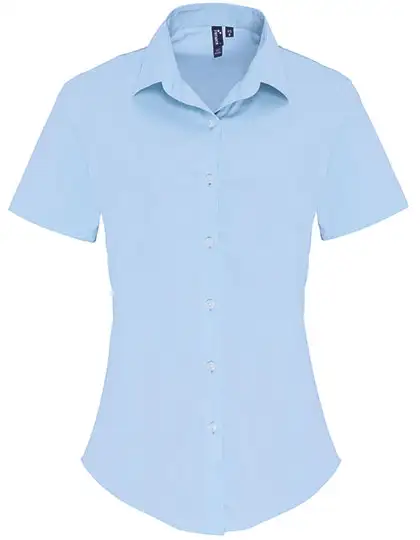 Ansicht 3 – Women´s Stretch Fit Poplin Short Sleeve Cotton Shirt (PW346)