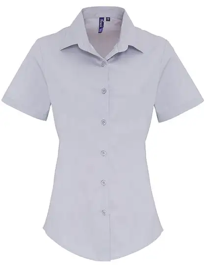 Ansicht 2 – Women´s Stretch Fit Poplin Short Sleeve Cotton Shirt (PW346)