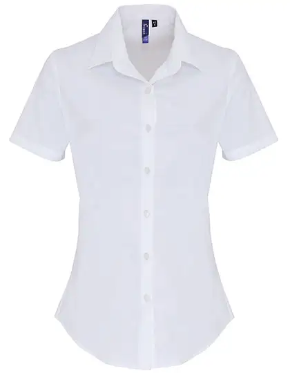 Ansicht 4 – Women´s Stretch Fit Poplin Short Sleeve Cotton Shirt (PW346)