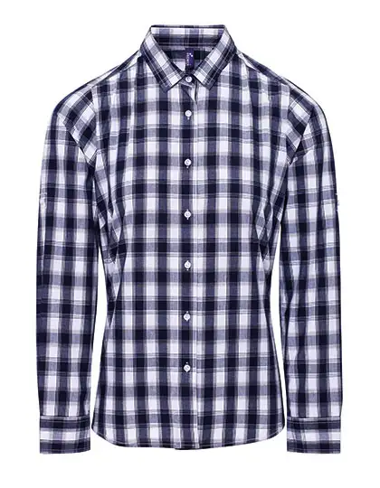 Ansicht 2 – Women´s Mulligan Check Cotton Long Sleeve Shirt (PW350)