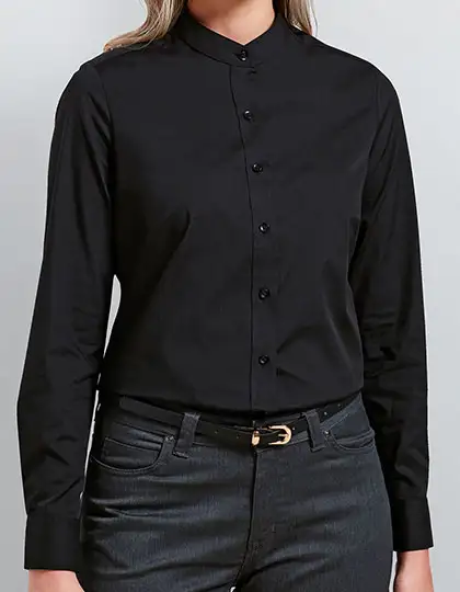Ansicht 1 – Women´s Banded Collar Grandad Shirt (PW358)