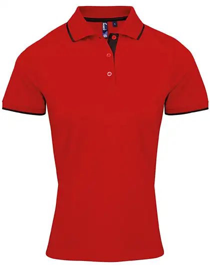 Ansicht 2 – Women´s Contrast Coolchecker® Polo (PW619)