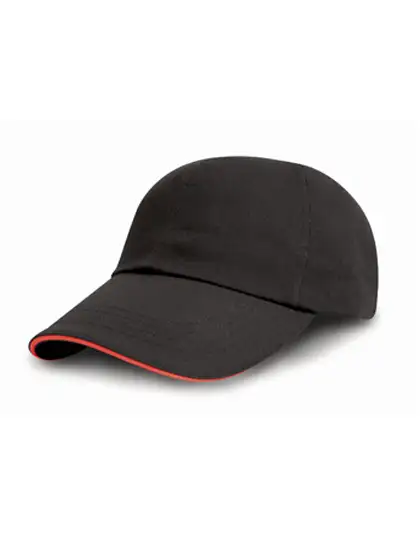 Ansicht 1 – Brushed Cotton Decorators Cap With Sandwich Peak (RH50)