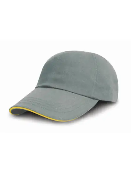 Ansicht 3 – Brushed Cotton Decorators Cap With Sandwich Peak (RH50)