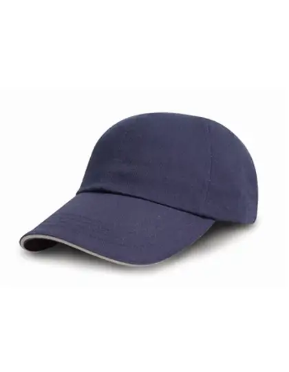 Ansicht 4 – Brushed Cotton Decorators Cap With Sandwich Peak (RH50)